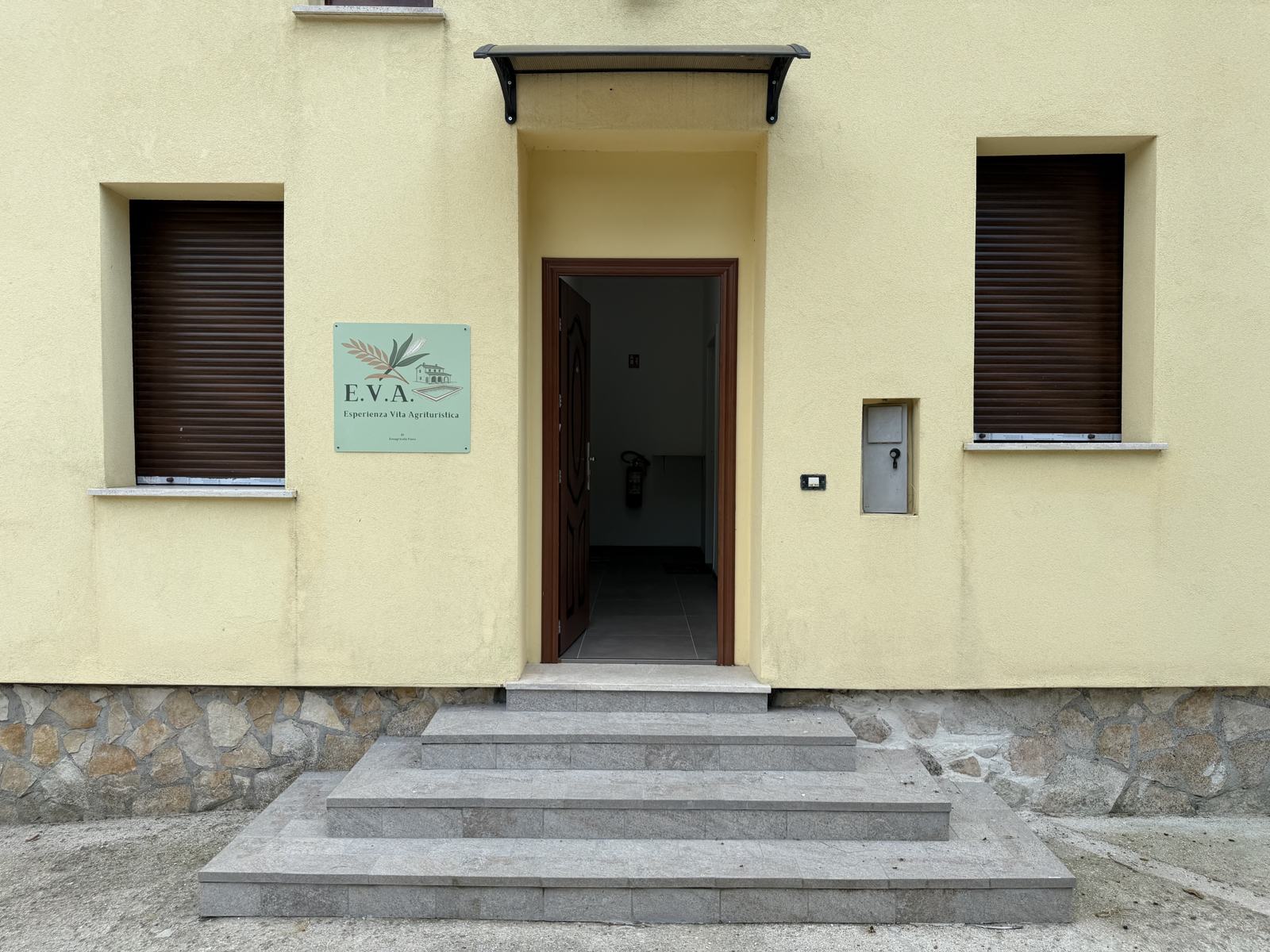 Ingresso di un appartamento dell'agriturismo